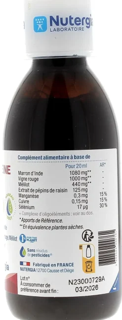 Ergyveine Nutergia - flacon de 250 ml