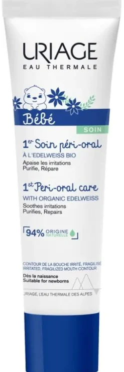 1er soin péri-oral bébé crème réparatrice Uriage - tube de 30 ml