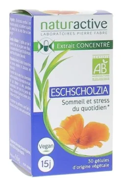 Eschscholtzia bio Naturactive - boite de 30 gélules