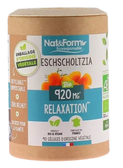 Eschscholtzia bio Relaxation Nat&Form - pot de 90 gélules