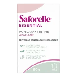 Essential Pain lavant intime apaisant Saforelle - pain de 90g