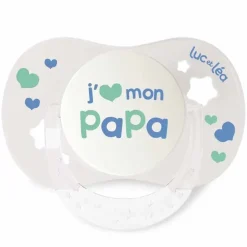 Essentiel sucette collerette confort+ 0/6 mois Luc et Léa - une sucette