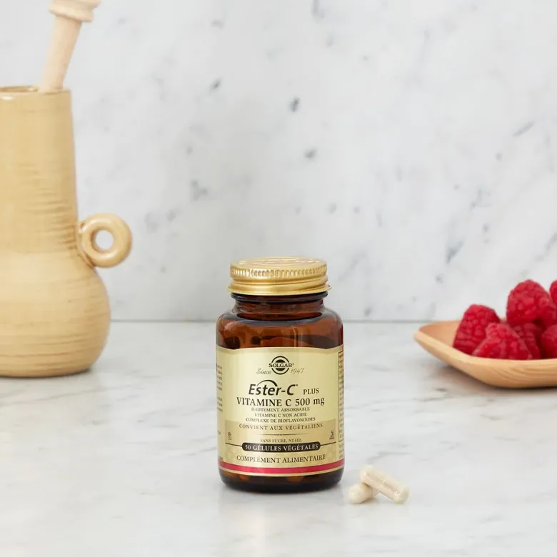 Ester C Plus Vitamine C 500 mg Solgar - pot de 50 gélules