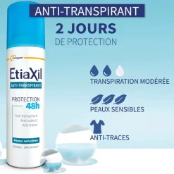 Etiaxil anti-transpirant déodorant 48h - aérosol 150 ml