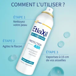 Etiaxil anti-transpirant déodorant 48h - aérosol 150 ml