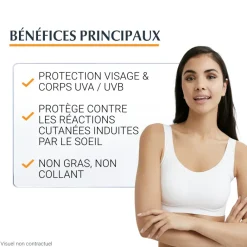 Eucerin Sun Leb Protect crème-gel visage et corps SPF 50+ - tube de 150 ml
