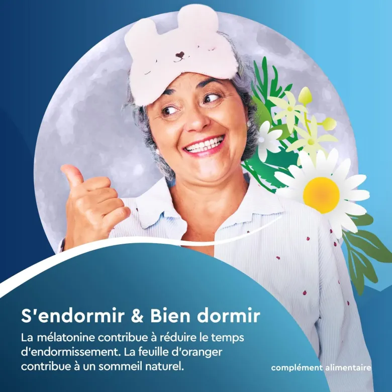 Euphytose Nuit Sommeil Mélatonine et Feuille d'Orange 20 sachets à infuser