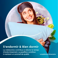 Euphytose Sommeil Nuit Mélatonine et Passiflore – 30 comprimés