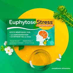EuphytoseStress® Concentration – stress, difficulté, 30 comprimés