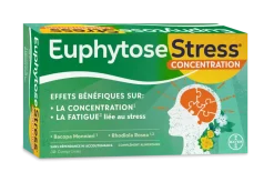 EuphytoseStress® Concentration – stress, difficulté, 30 comprimés
