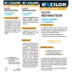 Excilor Baume Réparateur Talons Fendillés - tube de 50 ml