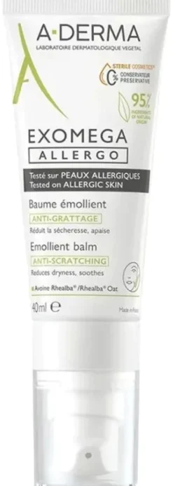 Exomega Allergo Baume émollient anti-grattage A-Derma