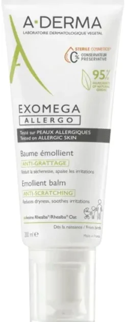 Exomega Allergo Baume émollient anti-grattage A-Derma