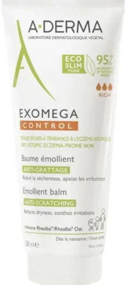 Exomega control baume émollient A-Derma