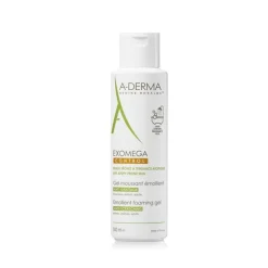 Exomega control gel moussant émollient anti-grattage A-Derma - flacon de 500ml