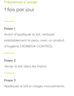 Exomega Control Lait émollient anti-grattage A-Derma - tube de 200 ml