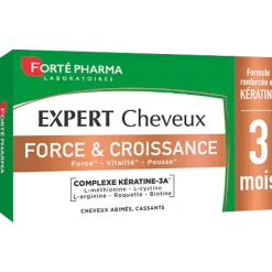 Expert cheveux Force & Croissance Forté Pharma - boîte de 90 comprimés