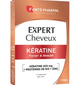 Expert cheveux kératine Forté Pharma - boite de 30 comprimés