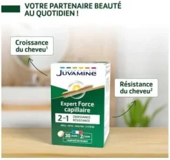 Expert Force capillaire 2en1 Juvamine - boite de 60 comprimés