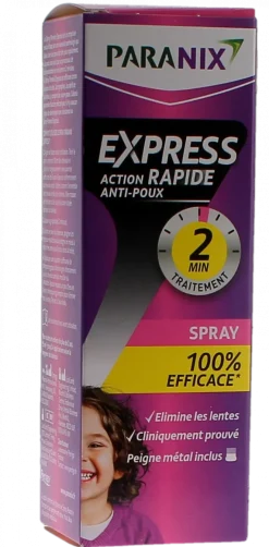 Express Spray anti-poux Paranix - spray de 95ml + un peigne