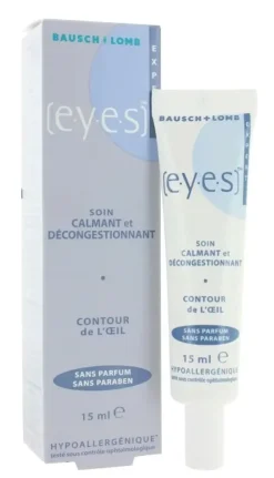 EYES Soin contour des yeux calmant et décongestionnant Bausch Lomb - tube de 15ml