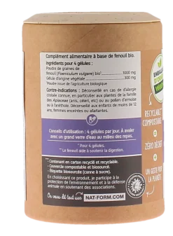 Fenouil bio Confort digestif Nat&Form