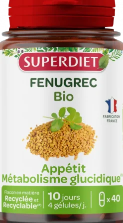 Fenugrec bio Super Diet - boite de 40 gélules