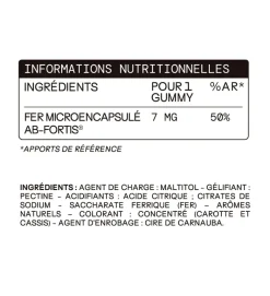 Fer enfants sans sucres Mium Lab - pot de 30 gummies