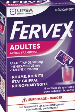 Fervex adultes framboise Upsa – 8 sachets