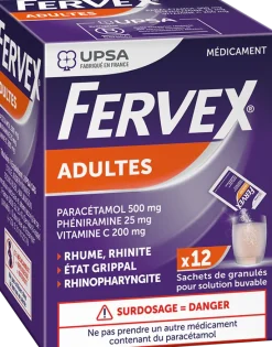 Fervex adultes granulés Upsa – 12 sachets