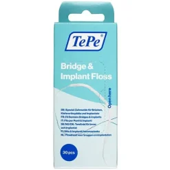 Fil dentaire spécial implants TePe - boite de 30 pièces
