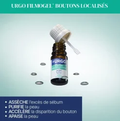 Filmogel boutons localisés peaux à tendance acnéique Urgo - flacon de 3,25ml
