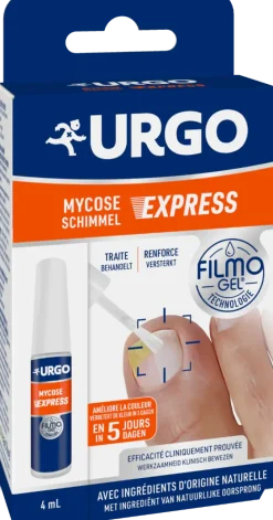 Filmogel mycose express Urgo - flacon de 4 ml avec pinceau applicateur et 5 limes à ongles