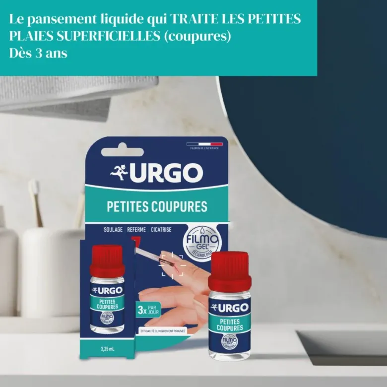 Filmogel petites coupures Urgo - flacon de 3,25 ml