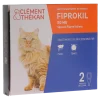 Fiprokil antiparasitaire externe chat 50mg Clément thékan - boite de 2 pipettes de 0.50ml