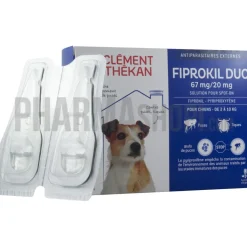 Fiprokil duo chien 67 mg/20 mg Clément thékan - 4 pipettes de 0,67 ml