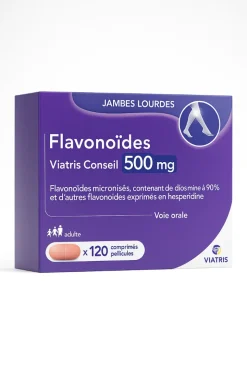 Flavonoïdes 500 mg Mylan – 120 comprimés