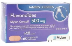 Flavonoïdes Mylan 500 mg – 60 comprimés