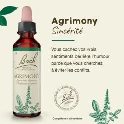 Fleur de Bach Agrimony Agrimonia eupatoria - flacon de 20 ml