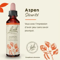 Fleur de Bach Aspen Populus tremula - flacon de 20 ml