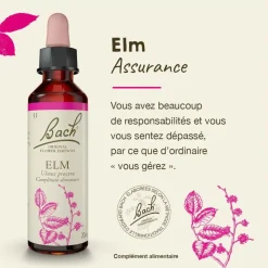 Fleur de Bach Elm Ulmus procera - flacon de 20 ml