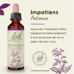 Fleur de Bach Impatiens glandulifera - flacon de 20 ml