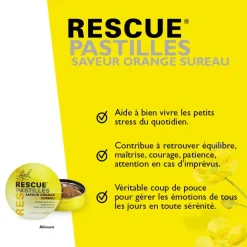 Fleur de Bach Rescue pastilles orange/sureau - boîte de 50 g