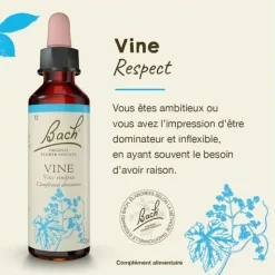 Fleur de Bach Vine Vitis vinifera - flacon de 20 ml