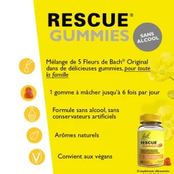 Fleurs de Bach Gummies Rescue goût orange - pot de 60 gommes