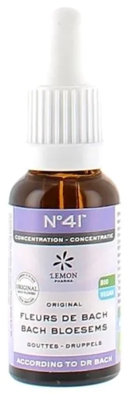 Fleurs de Bach N°41 Concentration bio Lemon Pharma - flacon de 20ml