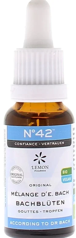 Fleurs de Bach N°42 Confiance bio Lemon Pharma - flacon de 20ml