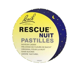 Fleurs de Bach Rescue nuit pastilles saveur cassis Famadem - boite de 50g