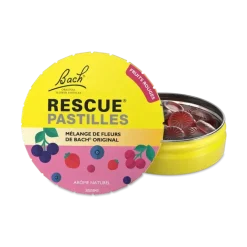 Fleurs de Bach Rescue pastilles saveur fruits rouges Famadem - boite de 50g