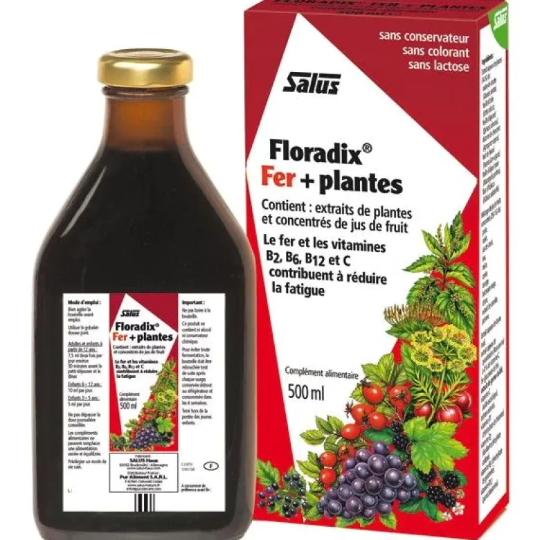 Floradix fer + plantes Salus